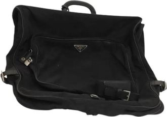 Prada Pre-owned Garment Cover - Dames - Vintage Weekendtas - Zwart - ONE Size - Leer - Vintage