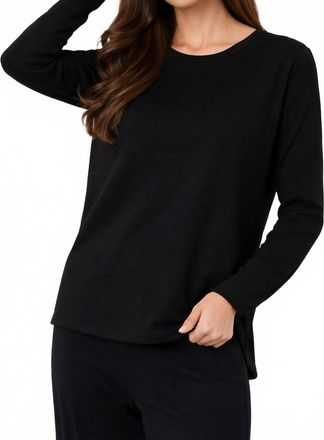 French Kyss Scoop Neck Top In Black