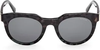 Guess Blue Oval Mens Sunglasses GU00214 98V 49