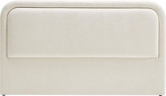 Vente-Unique Testata Con Led 160 Cm Tessuto Testurizzato Beige - Irsita