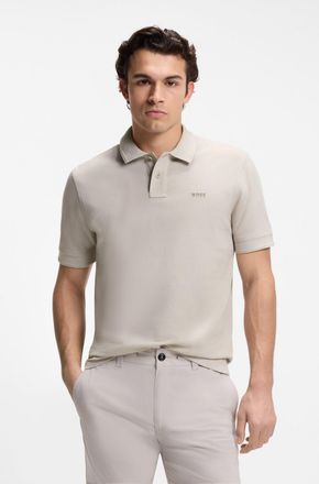 Boss Orange by Hugo Boss Poloshirt BOSS ORANGE Prime, Herren, Gr. 4XL, open grau070, Jersey, Obermaterial: 100% Baumwolle, regular fit h&uuml;ftlang, hoch geschlossener Ausschnitt,