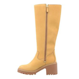 Timberland Schoenen, Dames, Beige, 39 EU, Leer, Stone Heights Tall Side-Zip Boot