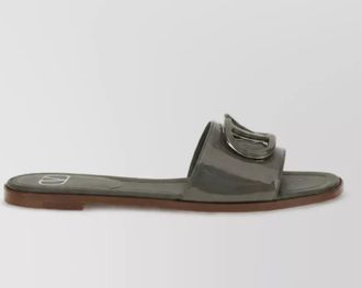 Valentino Garavani leather flat slide mules