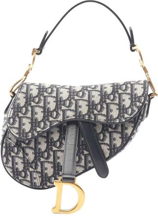 Dior Pre-owned Dior Mini Oblique Canvas Saddle Bag Ladies B68HX6GEWELSSS6I