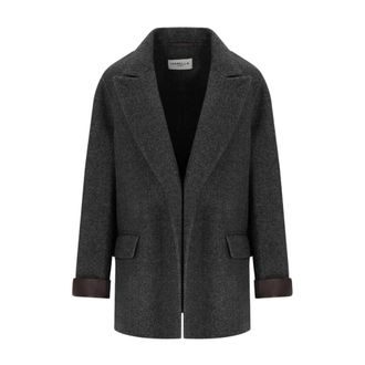Marella Jassen, Dames, Grijs, S, Wol, Colimbo Blazer