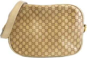 Gucci Pre-owned Cross Body Bags, female, Beige, Size: ONE SIZE Pre-owned Vintage Cross Body Bag