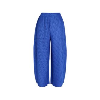 Issey Miyake Coast Trouser - Trousers - Mujer - Azul - L