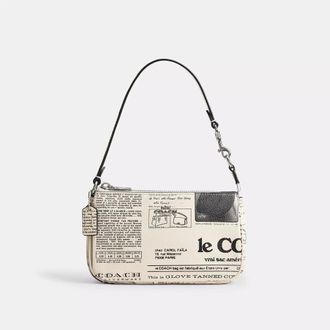 Coach Nolita 19 With Newspaper Print