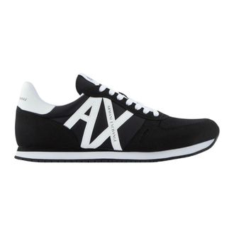 A|X Armani Exchange Schoenen, Heren, Zwart, 44 EU, Nylon, Zwart-Wit Xux 017 Sneakers