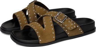 Seychelles Vip List Mule Womens Slippers Olive : 6.5 M, Suede