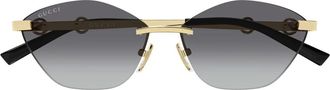 Gucci Gg 2050S Zonnebrillen - unisex - Zonnebrillen - Geel - 59 MM - Leer - Accessoires