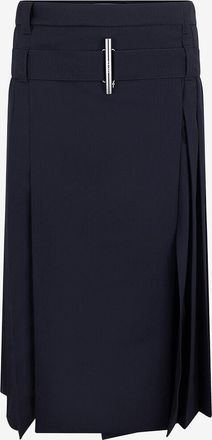 Alexander McQueen Plissierter Midirock aus Wolle Kilt