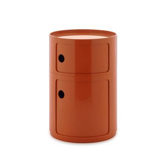 Kartell New Big Componibili 2 Container, H 61,5 cm, orange