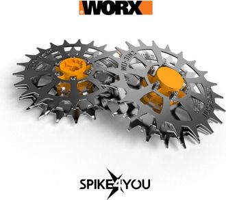 OEM Ruedas Para Robot Cortac&eacute;sped Worx Landroid M600 M800 L1300, Acero Inoxidable, 3 Mm