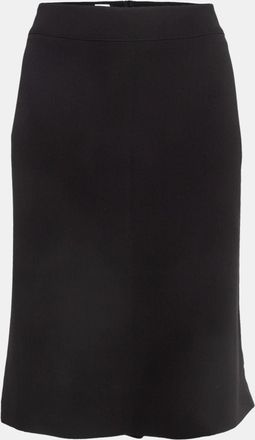 Armani Black Silk Formal Pencil Skirt XL
