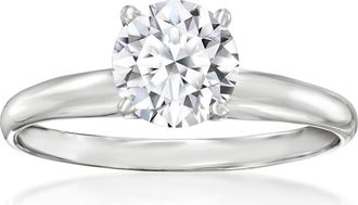 Ross-Simons Lab-Grown Diamond Solitaire Ring in 14kt White Gold