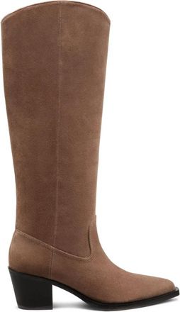 Stuart Weitzman Tate Laars - Dames - Cowboylaarzen - Bruin - 36 EU - Schoenen