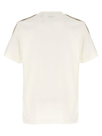 Burberry Check Tape T-shirt - Cream
