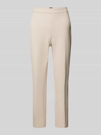 HUGO BOSS Slim Fit Anzughose mit B&uuml;gelfalten Modell Tilunara in Beige Melange, Gr&ouml;&szlig;e 38