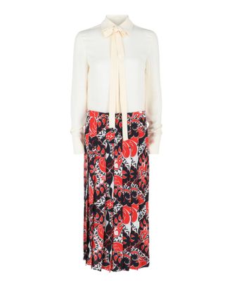Valentino Archive Bandana Print Midi Dress