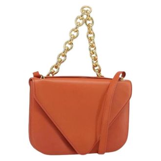 Bottega Veneta Pre-owned Shoulder Bags, female, Orange, Size: ONE SIZE Pre-owned Vintage Shoulder Bag
