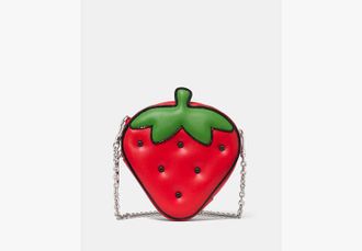 Kate Spade New York Hello Kitty X Ksny 3d Strawberry Mini Crossbody Bag