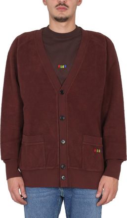 Msgm Brown V Neck Cardigans