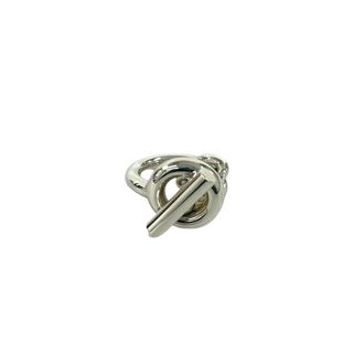 Herm&egrave;s Silver Silver 925 Band Ring (Pre-Owned)