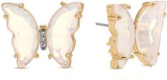 Ettika Butterfly Stud Earrings in Opal at Nordstrom