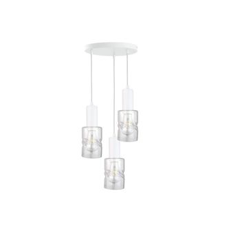 Netlighting Cross Cluster Pendant Ceiling Light White 30cm 3x E27