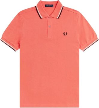 Fred Perry M3600 Poloshirt - Heren - Polos - Rood - L - Katoen - Tops