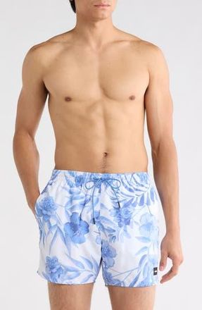 BOSS Piranha Drawstring Swim Trunks in Light/Pastel Blue at Nordstrom Rack, Size Xx-Large