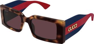 Gucci Zonnebril - Dames - Accessoires - Bruin - Maat: 52 MM