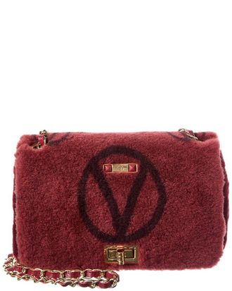 Mario Valentino Valentino By Mario Valentino Beatriz Shearling Shoulder Bag
