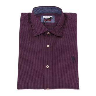 U.S.Polo Association Camicia Luka - - Shirts - Uomo - Viola - M