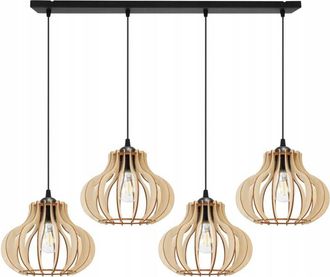 OEM L&aacute;mpara Colgante, L&aacute;mpara De Techo, Madera, Pantalla Led