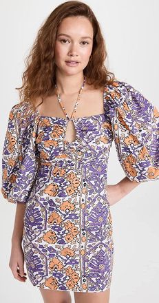 Rhode Resort Womens Jeanne Dress, Mango Flora Grande