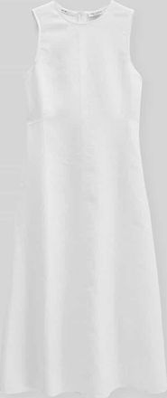 Marc O'Polo Shaped Fit Freizeitkleid aus reinem Leinen in Weiss, Gr&ouml;&szlig;e 36