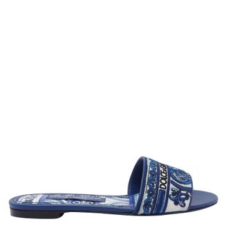 Dolce & Gabbana Embroidered Logo Slides