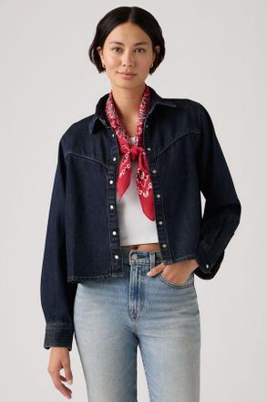 Levi's Logan Shacket - Donna - XS - Blu / Tencel Dark Nights