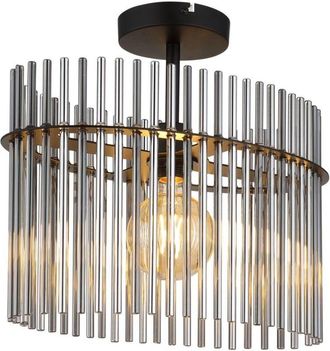 Globo Lighting Globo - plafón - GORLEY - negro - vidrio - lámpara de vidrio de