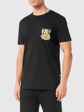 Billionaire Boys Club T-shirt in jersey di cotone con logo a contrasto e tasca