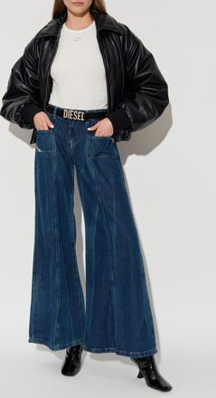 Diesel T-shirt T-UNCUTIESLONG-LS-OD, Womens, White