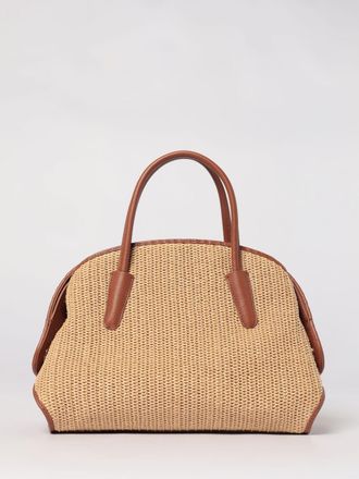 Coccinelle Borsa Tylde Coccinelle in rafia crochet e pelle martellata