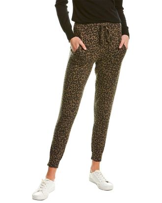 Skull Cashmere Kassie Cashmere-Blend Leopard Jogger