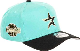New Era Houston Astros MLB World Series 2005 Sidepatch Cooperstown Mint Black 9Forty A-Frame Snapback Cap