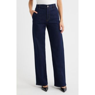 Frame Denim The High Waist Straight Leg Trouser Jeans in Rinse at Nordstrom Rack, Size 26