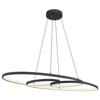 Globo Lighting Globo - L&aacute;mpara Colgante - Spira - Negro - Metal - Gran L&aacute;mpara