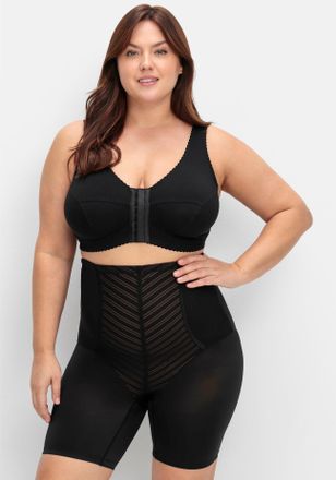 Sheego B&uuml;gelloser BH SHEEGO, Damen, Gr. 11,5, Cup F, schwarz, 90% Baumwolle, 6% Elasthan, 4% Polyamid, BHs B&uuml;gelloser BH