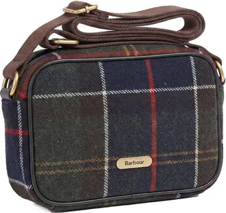 Barbour Womens Shoulder Bag Contin Mini Crossbody Classic Tartan Polyester